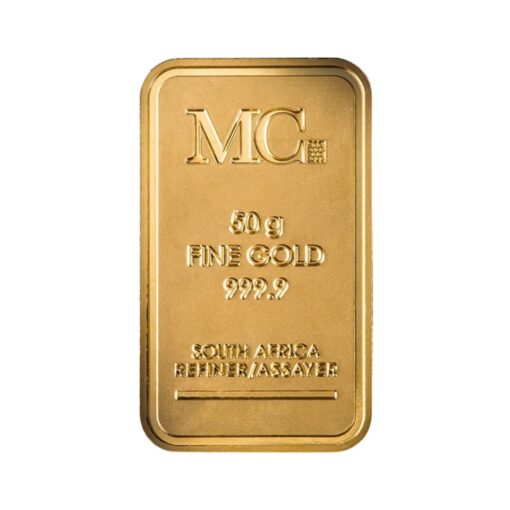 50g Fine Gold Minted Bar MC Squared