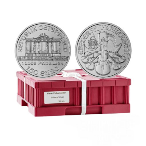 Austrian 500 X 1 oz Silver Philharmonic BU ~ Monster Box