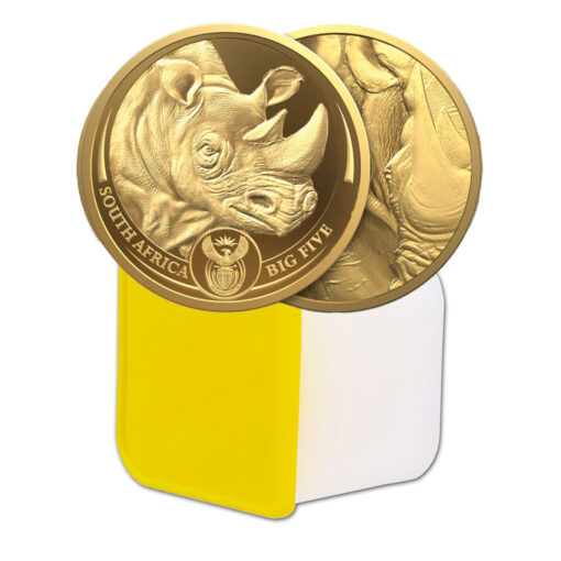 10pcs Gold Big 5 Rhino Set