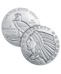 Incuse Indian 1 Oz Silver Round