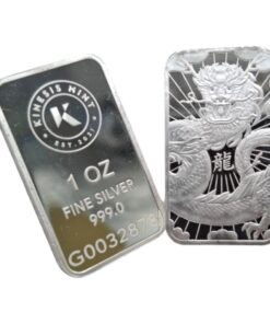 1oz Kinesis Silver Lunar Dragon Bar
