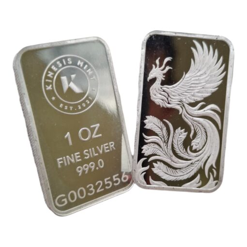 1oz Kinesis Silver Phoenix Bar