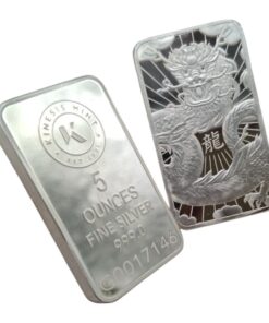 5oz Kinesis Silver Lunar Dragon Bar