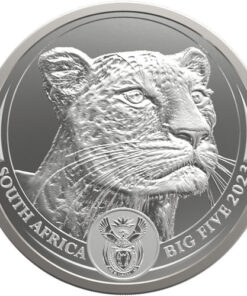 2023 Big Five Silver Leopard 1oz Coin Series 2 BU 999 silver